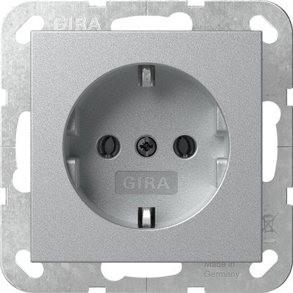 Gira - Steckdose o.Kr. 446626 Alu