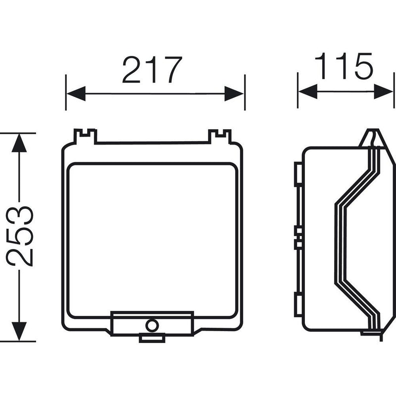 Hensel - Leergehäuse KG 9003 217x253x115mm