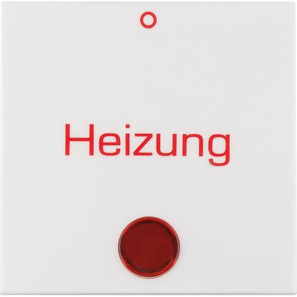 Berker - Abdeckung/Bedienelement für Installationsschalterprogramme Wippe mit Linse 16218999 Heizung pws/glänz