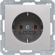 Berker - Steckdose SCHUKO-Steckdose alu/lack 47436084
