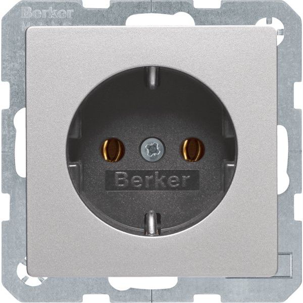 Berker - Steckdose SCHUKO-Steckdose alu/lack 47436084