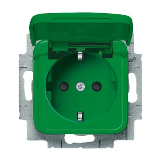 Busch-Jaeger - Steckdose SCHUKO Steckdosen-Einsatz 20 EUKB-13-212-101 grün RAL6032