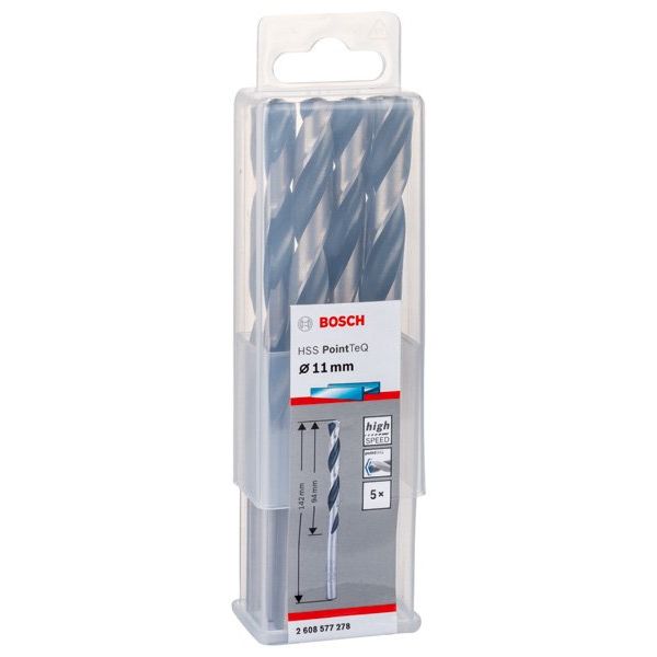 Bosch - Bohrer Metallspiralbohrer HSS 2608577278 PointTeQ DIN 338