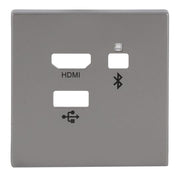 Busch-Jaeger - Einsatz/Abdeckung für Kommunikationstechnik Zentralscheibe 8256-866 Media Connector