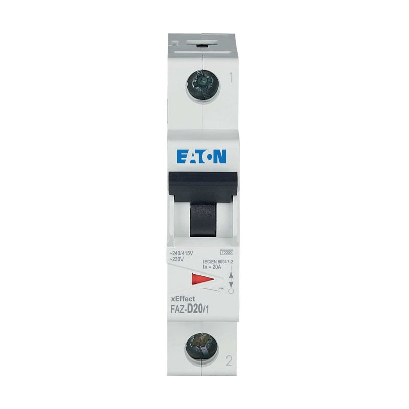Eaton - Leitungsschutzschalter FAZ-D20/1 D 20A, 1p − 12 Stück