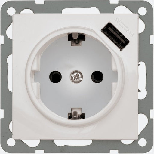 Peha - Elektronik-Gerät für Installationsschalterprogramme USB-Steckdose D 11.6511.02 SI USB rws