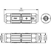 Telegärtner - Modularer Steckverbinder Kabelverbinder IP67 100007547 VM-Pro 8-8 Cl.FA