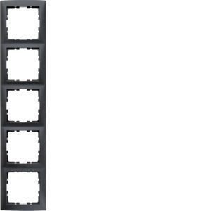 Berker - Abdeckrahmen Rahmen 5fach anth matt 10159949