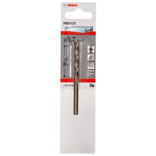 Bosch - Bohrer Metallbohrer HSS-Co, DIN 2608585853 338 5,2 x 52 x 86 mm