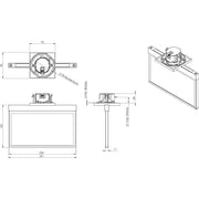 RP-Technik - Sicherheitsleuchte Rettungszeichenleuchte AME401WL-E EB 1h, WL, edelst