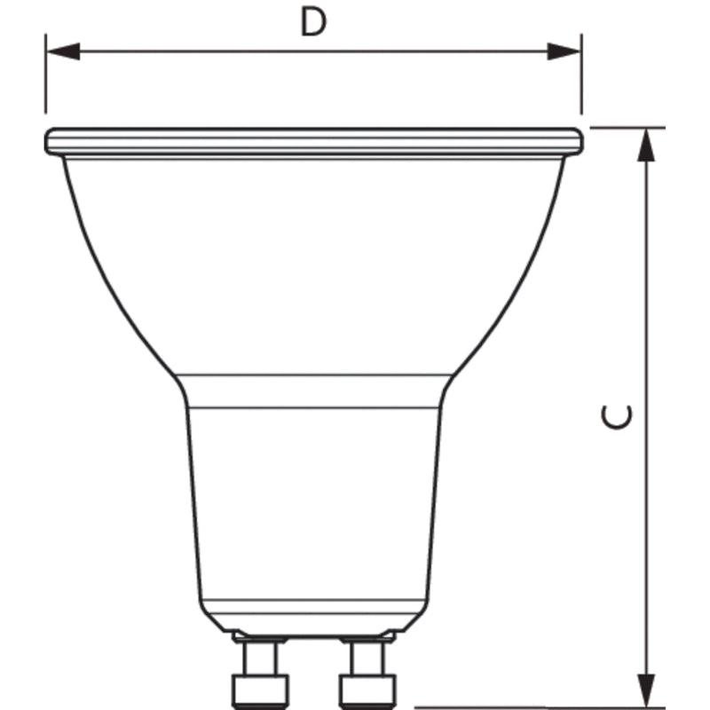 Philips Lighting - LED - Lampe/Multi - LED LED - Reflektorlampe PAR16 MAS LEDspot#39946400 GU10, 940, 36G, dim