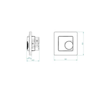 Eberle Controls - Raumthermostat/Uhrenthermostat Raumtemperaturregler RTR-E 8011-50 #19181 UP, Ö, 230V, E/A LED
