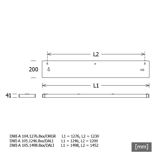 LTS Licht&Leuchten - Decken-/Wandleuchte LED-Deckenleuchte DWIA105.1246.830DAws 830, DALI, ws
