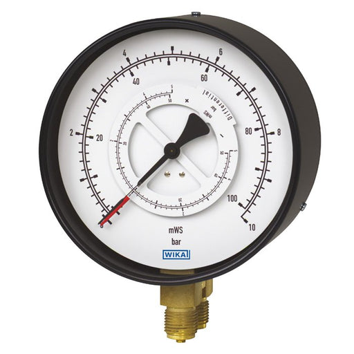 Wika Wiegand - Differenzdruckmanometer DifDrucMano 71112100 Cl1,6 9042237 0-6bar(mWs) G1/2B
