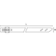 HellermannTyton - Kabelbinder Edelstahlkabelbinder MST360M SS304 ML 50 369x8,9mm − 50 Stück