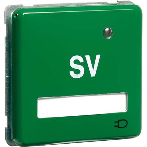 Peha - Schalter-/Steckdosenkombination Steckdose SCHUKO D806611KWUGLKNA GNSV Klappd.,Li,SV,grün