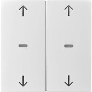 Berker - Abdeckung/Bedienelement für Installationsschalterprogramme Abdeckung Tastsensor-Modul 80961382 2-fach weiß