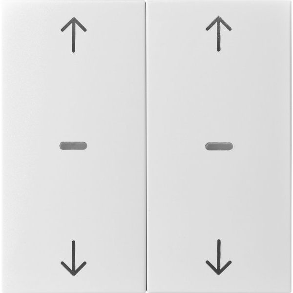 Berker - Abdeckung/Bedienelement für Installationsschalterprogramme Abdeckung Tastsensor-Modul 80961382 2-fach weiß