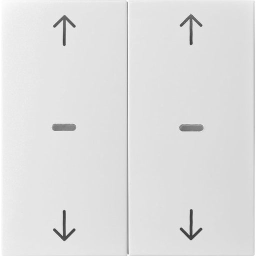 Berker - Abdeckung/Bedienelement für Installationsschalterprogramme Abdeckung Tastsensor-Modul 80961382 2-fach weiß