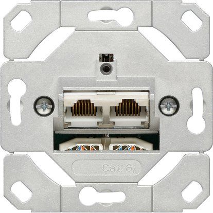 Gira - Einsatz/Abdeckung für Kommunikationstechnik Netzwerk Anschlussdose 245200 Zubehör