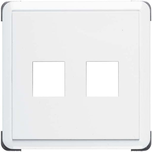 Peha - Einsatz/Abdeckung für Kommunikationstechnik Abdeckung Keystone D 80.610/2.02 KEY reinweiß