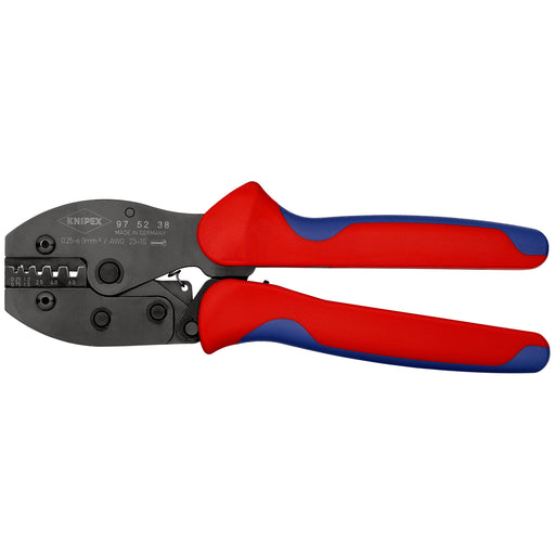 Knipex - Presswerkzeug Kabelschuhe/Verbinder, Aderendhülsen, Schirmanschluss PreciForce Crimpzange 97 52 38 PreciForce, 220mm