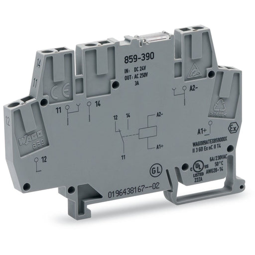 WAGO - Schaltrelais Relaismodul 859-394 DC 36 V,1 Wechsler − 10 Stück