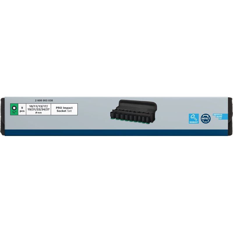 Bosch - Steckschlüsselset PRO Impact 2608003038 Steckschlüsselsatz