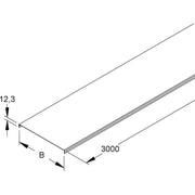 Niedax - Deckel für Kabeltragsystem Deckel für Gitterrinne GRD 40 S 38,5x3000mm − 6 Meter
