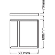 Ledvance - Mechanisches Zubehör/Ersatzteile für Leuchten Aufbaurahmen M600 PL600SUR.MOUNTKITH75