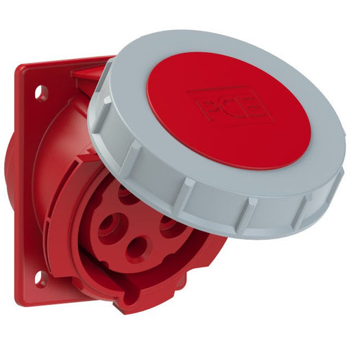 PC Electric - CEE-Anbausteckdose (IEC 60309) CEE-Anbaudose schräg 4252-6ttf78v 32A 5p 6h IP67 TT − 10 Stück