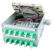 Telegärtner - Patchpanel LWL STX Tragschienen-Verteiler 100022835 24xG50/125 OM2 12XST