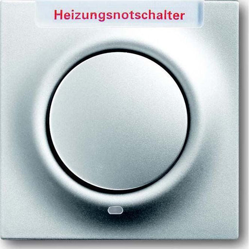 Busch-Jaeger - Abdeckung/Bedienelement für Installationsschalterprogramme Zentralscheibe alu/si 1789 H-783-101 Heizung-Notschalter