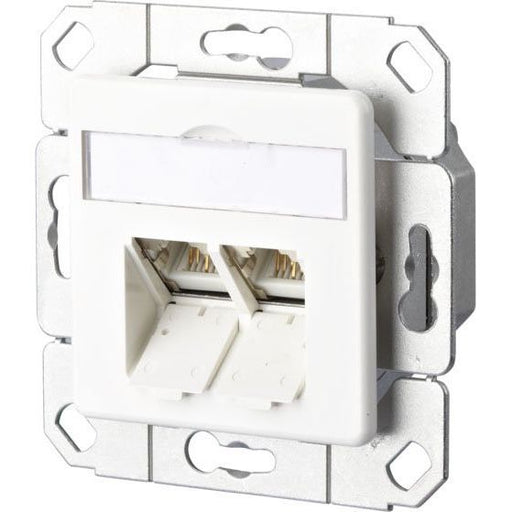 Metz Connect - Kommunikationsanschlussdose Kupfer Anschlussdose C6A Upk TN EDATC6A-2UPk-rws 2xRJ45,Upk,rws − 1 Stück
