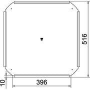 OBO Bettermann - Deckel Kreuzstück für Kabeltragsystem Deckel für Kreuzung RKD 400 A2 B400mm