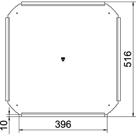 OBO Bettermann - Deckel Kreuzstück für Kabeltragsystem Deckel für Kreuzung RKD 400 A2 B400mm