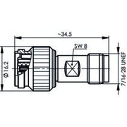 Telegärtner - Koax-Kupplung Adapter TNC-R-TNC 50 Ohm 100023838 f - m reverse − 5 Stück
