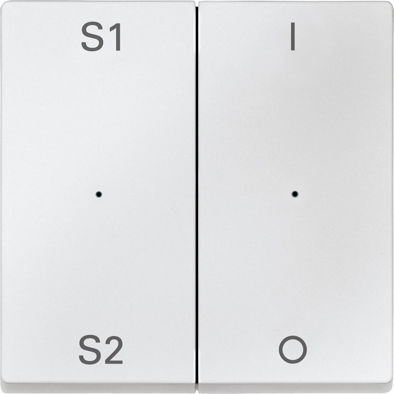 Merten - Abdeckung/Bedienelement für Installationsschalterprogramme Wippe pws MEG5228-0419 2f,(Szene1/2,1/0)