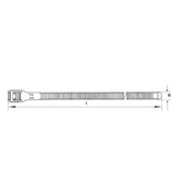 HellermannTyton - Kabelbinder PE400 PA66 YE 100 400x9mm, gelb − 12000 Stück