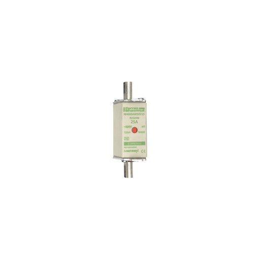 Mersen - Messersicherung NH-Sicherungseinsatz SF NH000AM50V25 Gr.000 aM 25A/500VKM − 3 Stück