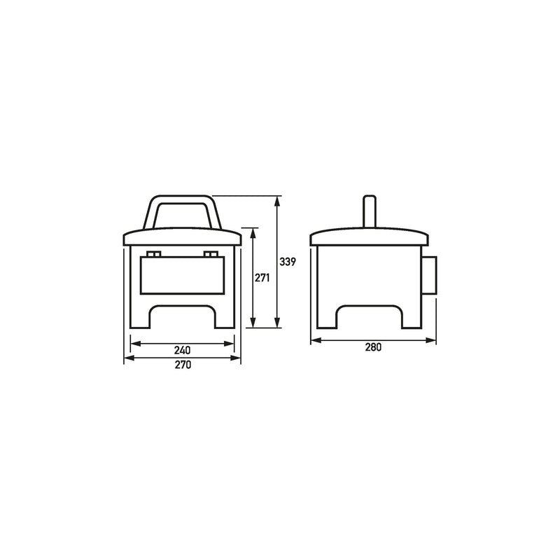 Doepke - CEE-Steckdosen-Kombination (IEC 60309) Protection Box DPB 32 01-110 In32A,Out16A/32A
