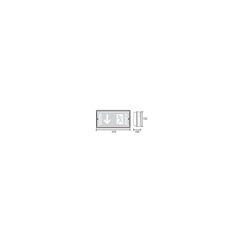 RP-Technik - Sicherheitsleuchte LED-Rettungszeichenleuchte PMW009ML