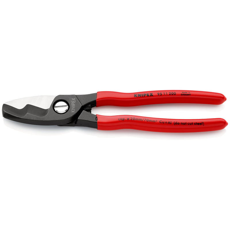 Knipex - Kabelschere 95 11 200 mit Doppelschneide