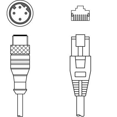 Leuze - Konfektioniertes Sensor-Aktor-Kabel Verbindungsleitung KSS ET-M12-#50135083