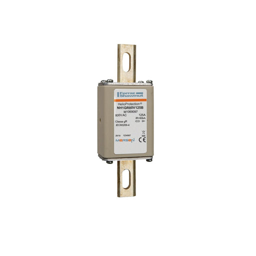 Mersen - Messersicherung Sicherungseinsatz NH1GR80V125B 125A Gr.1 AC800V sfü − 3 Stück