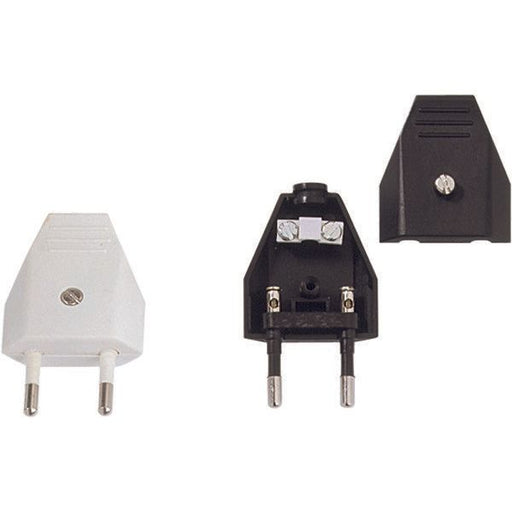 Bachmann - Schutzkontaktstecker Euroflachstecker 900.002 sw, m.Schraubanschl