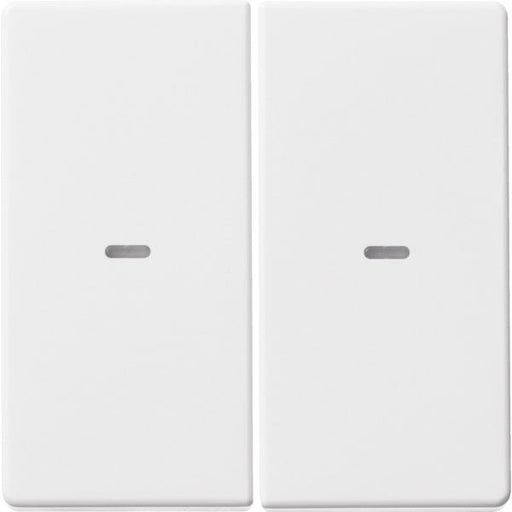 Berker - Abdeckung/Bedienelement für Installationsschalterprogramme Tast-Abdeckung 2f. pws 80960329