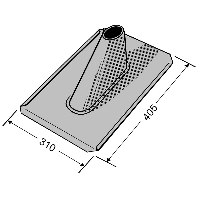 Kathrein - Antennenmontagematerial Dachabdeckblech ZTB 42 48mm