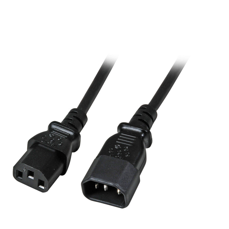 EFB-Elektronik - Netzanschlussleitung Kabelverlängerung EK503.1 Stecker-Buchse,sw
