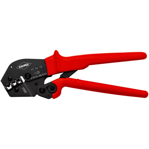 Knipex - Presswerkzeug Kabelschuhe/Verbinder, Aderendhülsen, Schirmanschluss Crimp-Hebelzange 97 52 18 2x6/2x10/2x16qmm